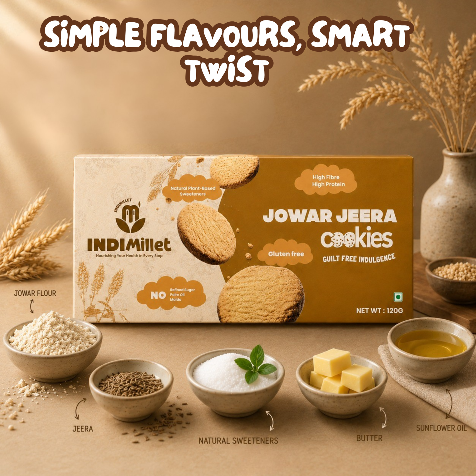 Jowar Jeera Cookies