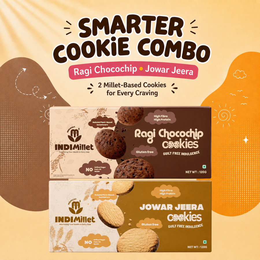 Cookie Combo | Ragi ChocoChip + Jowar Jeera